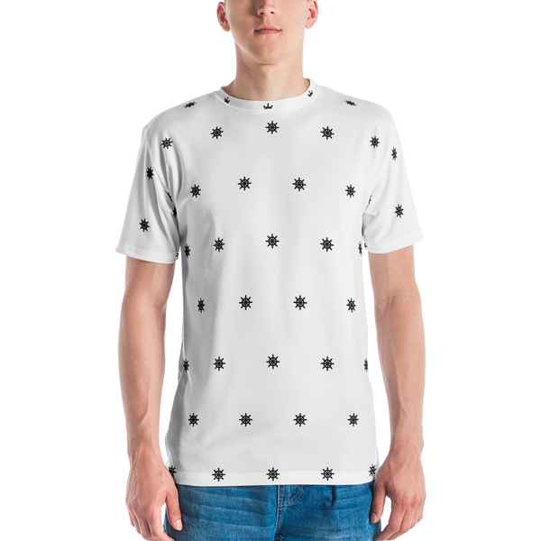 K8s Ship Wheel Pattern Men's T-shirt